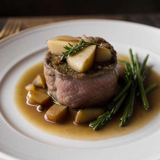 Loin of Lamb With Apple & Ginger Stuffing recipe image