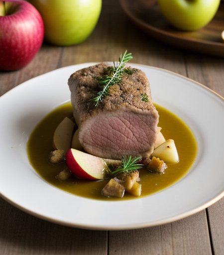 Loin of Lamb With Apple and Ginger Stuffing (Irish recipe image