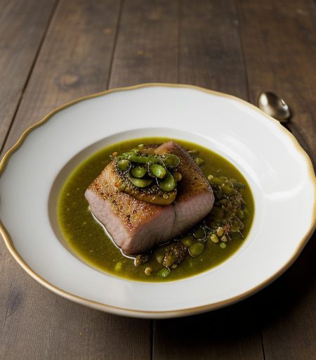 Loin of Pork in Green Chili Sauce recipe image