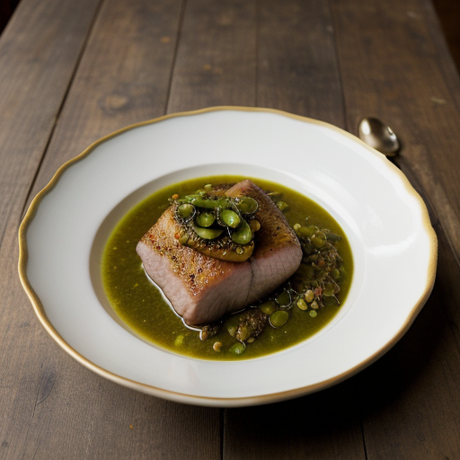 Loin of Pork in Green Chili Sauce recipe image