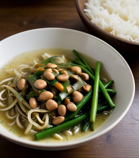 Lone Dao Jiow (Dao Jiow Coconut Sauce With Fresh Vegetables recipe image