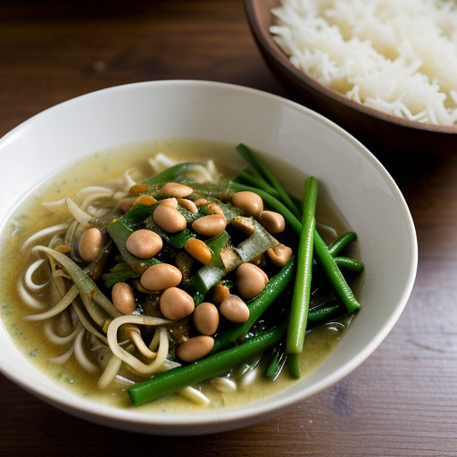 Lone Dao Jiow (Dao Jiow Coconut Sauce With Fresh Vegetables recipe image