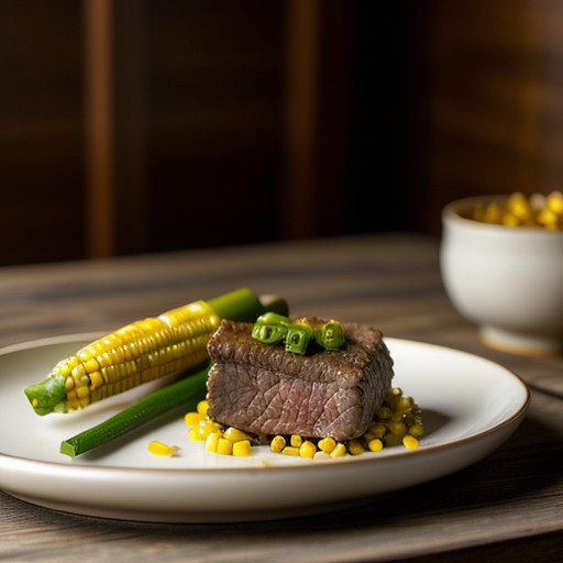 Lot Tzu Ngow Roh (Beef With Green Pepper recipe image