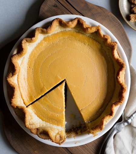 Low Cal Pumpkin Cheese Pie recipe image