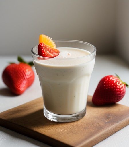 Low-Cal Shake - Strawberry, Orange recipe image