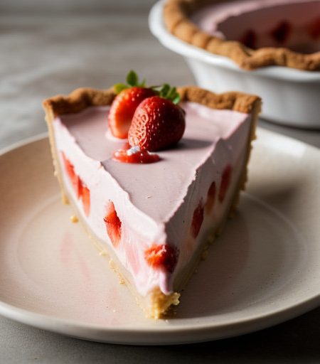 Low Cal Strawberry Chiffon Pie recipe image