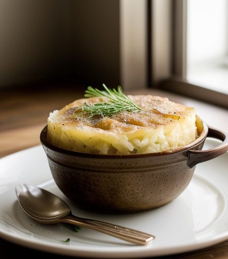 Low-Calorie Potato~ Onion~ & Garlic Gratin recipe image