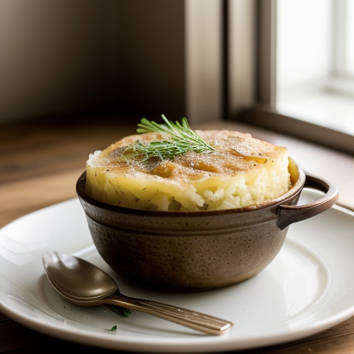 Low-Calorie Potato~ Onion~ & Garlic Gratin recipe image