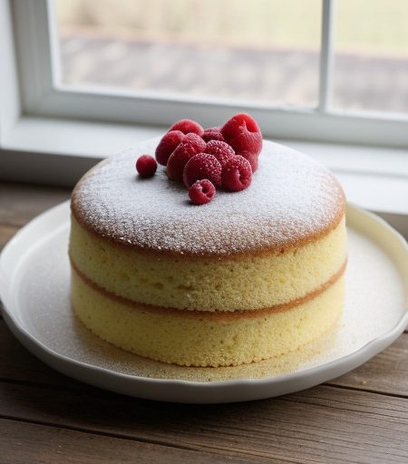 Low-Calorie Sponge Cake recipe image