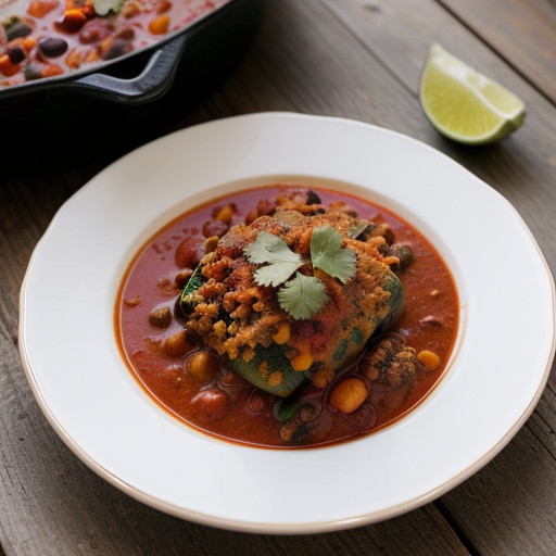 Low-Calorie Turkey Chili Rellenos recipe image