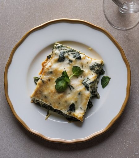 Low-Calorie Turkey-Spinach Lasagna recipe image