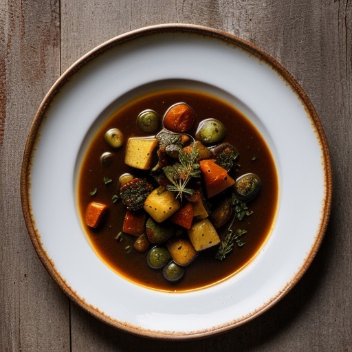 Low-Fat Autumn Ragout With Roasted Vegetables (4.5 PTS recipe image