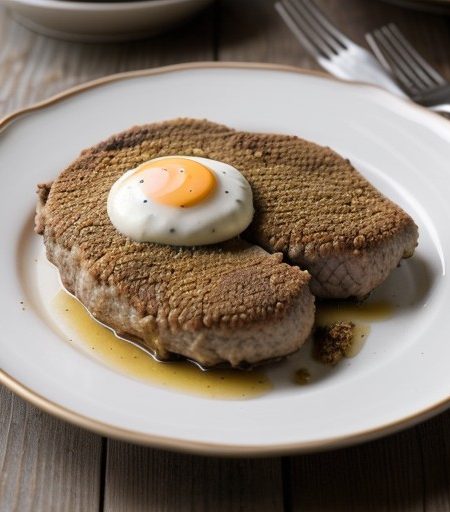 Low Fat, Baked "Chicken Fried" Steak recipe image