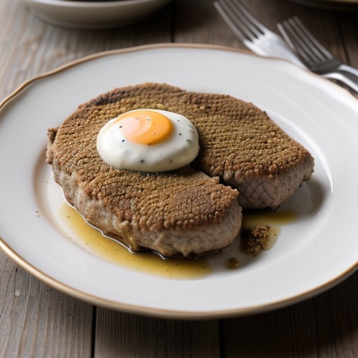Low Fat, Baked "Chicken Fried" Steak recipe image