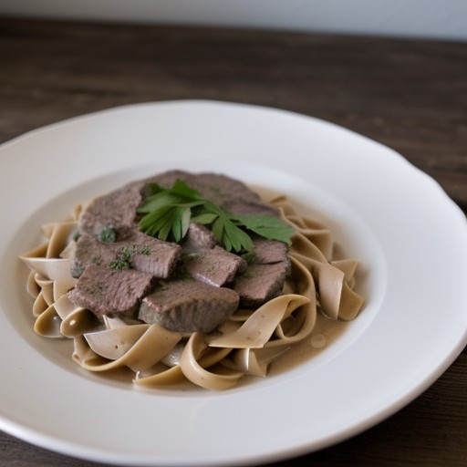 Low Fat Beef Stroganoff recipe image