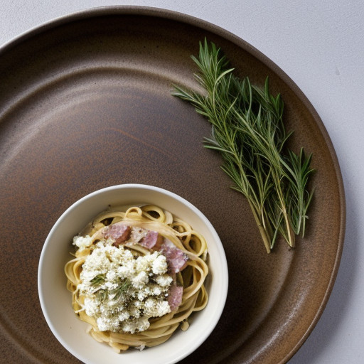 Low-Fat Carbonara Sauce recipe image