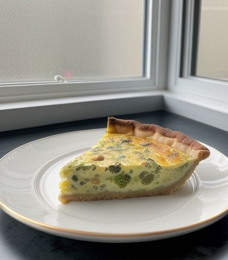 Low-Fat Chicken/Broccoli Quiche recipe image