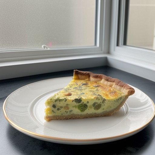 Low-Fat Chicken/Broccoli Quiche recipe image