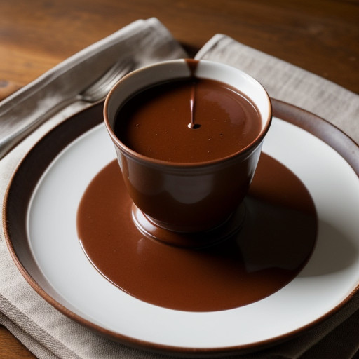 Low-Fat Chocolate Fondue recipe image