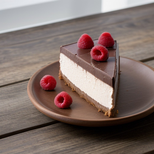 Low-Fat Chocolate Raspberry Cheesecake recipe image