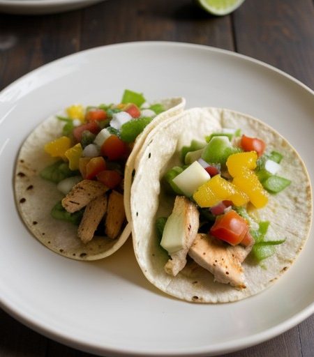 Low-Fat Citrus-Marinated Chicken Tacos (8 PTS recipe image