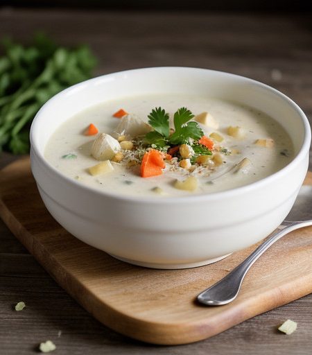 Low-Fat Crab Chowder recipe image