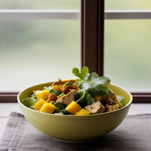 Low-Fat Curried Chicken & Mango Salad (4 PTS recipe image