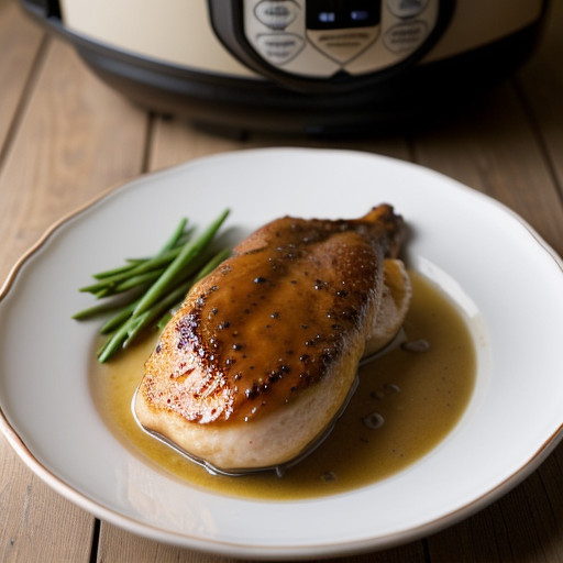 Low-Fat Glazed Chicken in Crockpot recipe image