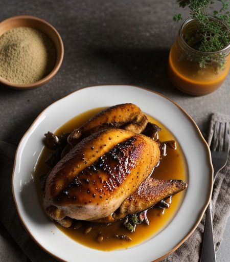 Low-Fat Glazed Chicken in Crockpot recipe image