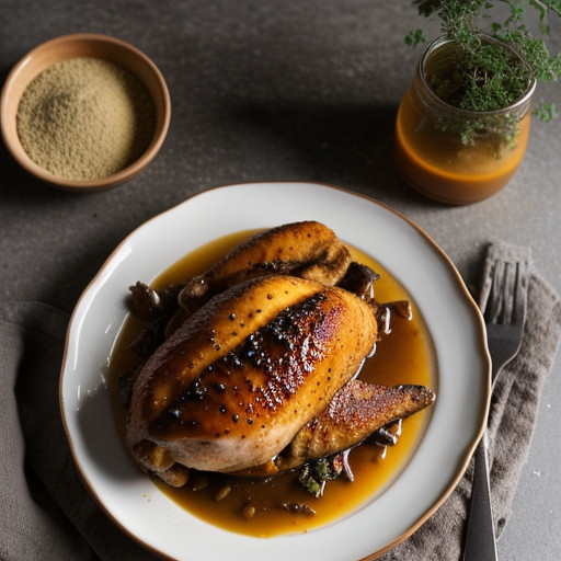 Low-Fat Glazed Chicken in Crockpot recipe image