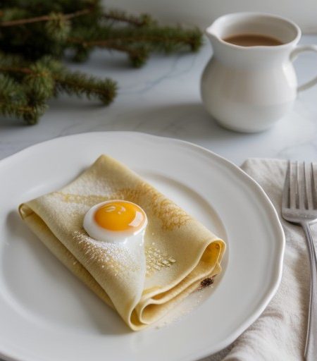 Low-Fat Honey Crepes recipe image