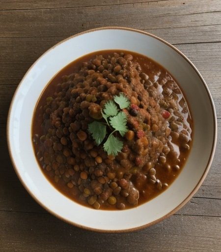 Low Fat Lentil Chili recipe image