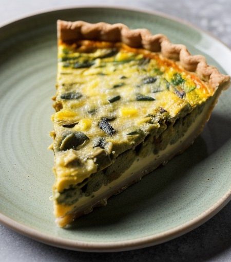 Low-Fat Mexican Green Chili Quiche (3.0 PTS recipe image