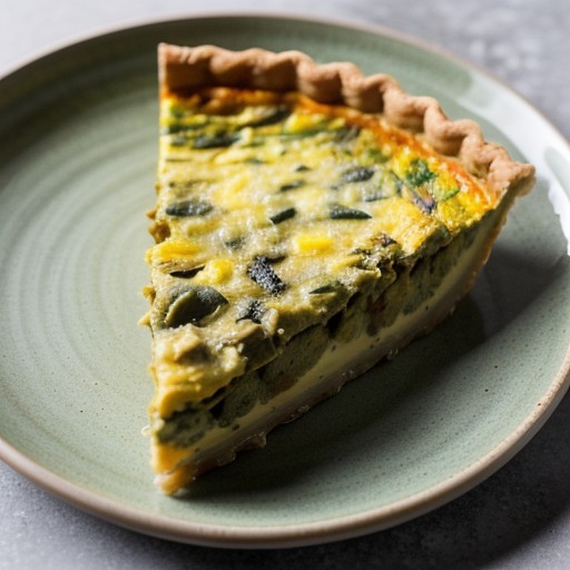 Low-Fat Mexican Green Chili Quiche (3.0 PTS recipe image
