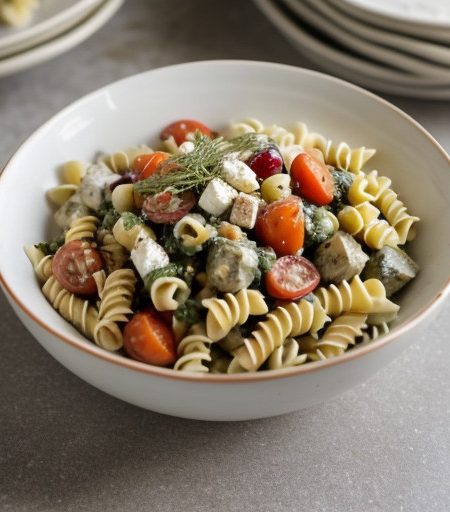Low Fat Pasta Salad recipe image