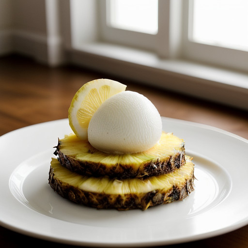 Low-Fat Pineapple Sherbet (High Fiber)(6 Pts recipe image