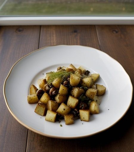 Low-Fat Potato Croutons recipe image