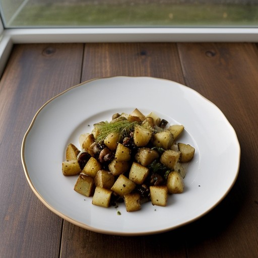 Low-Fat Potato Croutons recipe image