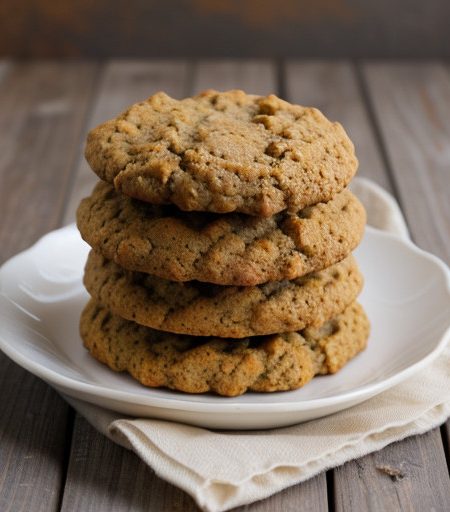 Low Fat Pumpkin Oatmeal Cookies recipe image
