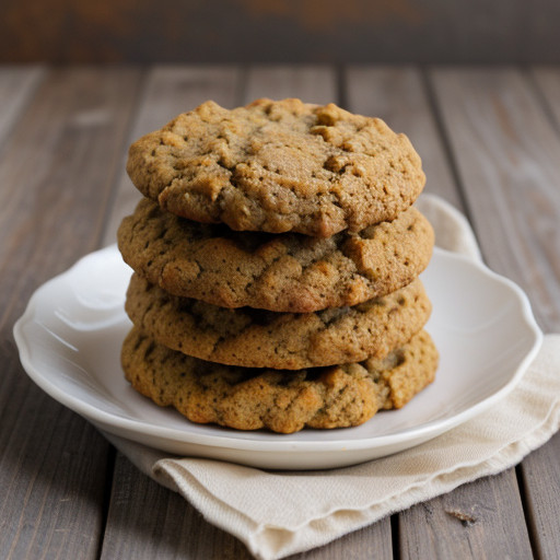 Low Fat Pumpkin Oatmeal Cookies recipe image
