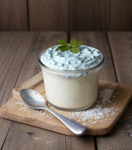 Low-Fat, Real Bleu Cheese Dressing recipe image