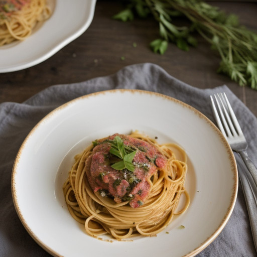 Low-Fat Spaghetti Carbonara recipe image