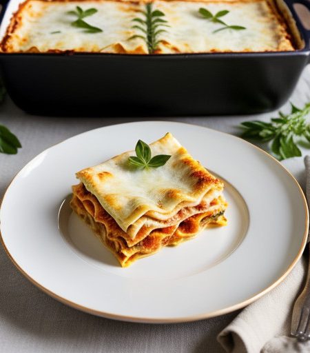 Low-Fat Vegetable Lasagna recipe image
