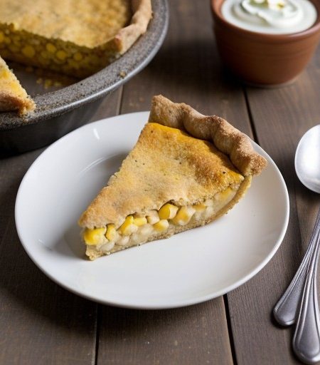Low-Sodium Corn Bread Pie recipe image