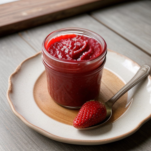 Low-Sugar Refrigerator Strawberry Jam recipe image