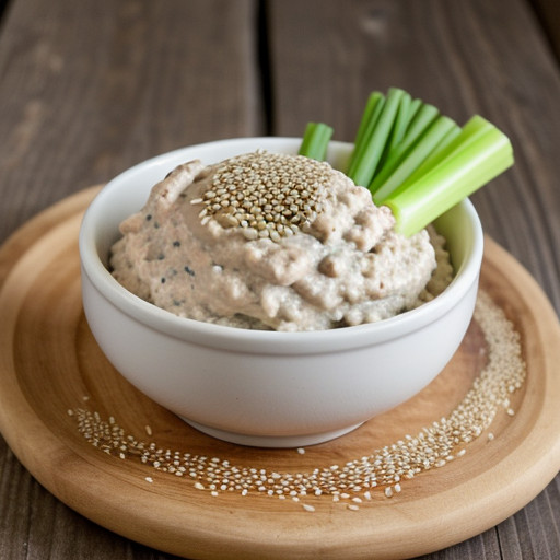 Lower-Fat: Sesame Salmon Dip recipe image