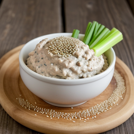 Lower-Fat: Sesame Salmon Dip recipe image