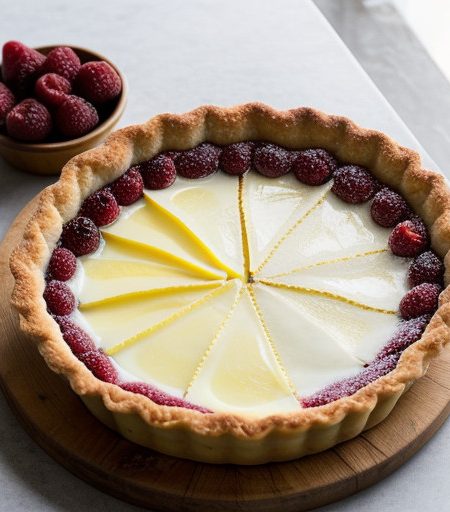 Lucys Three Berry Lemon Tart recipe image