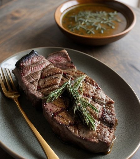 Lulu's Grilled Rib Steak With Artichokes recipe image