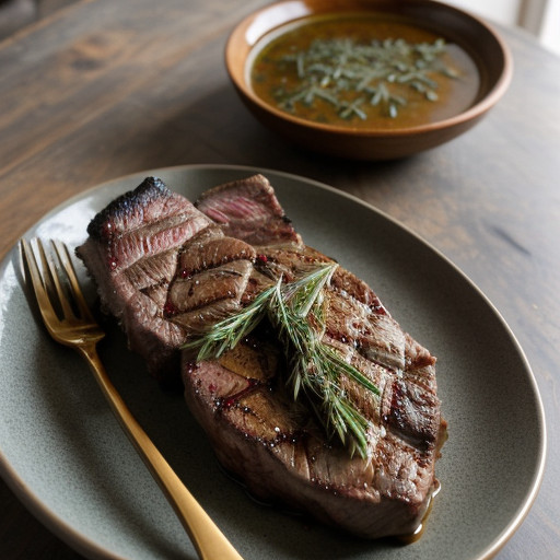 Lulu's Grilled Rib Steak With Artichokes recipe image